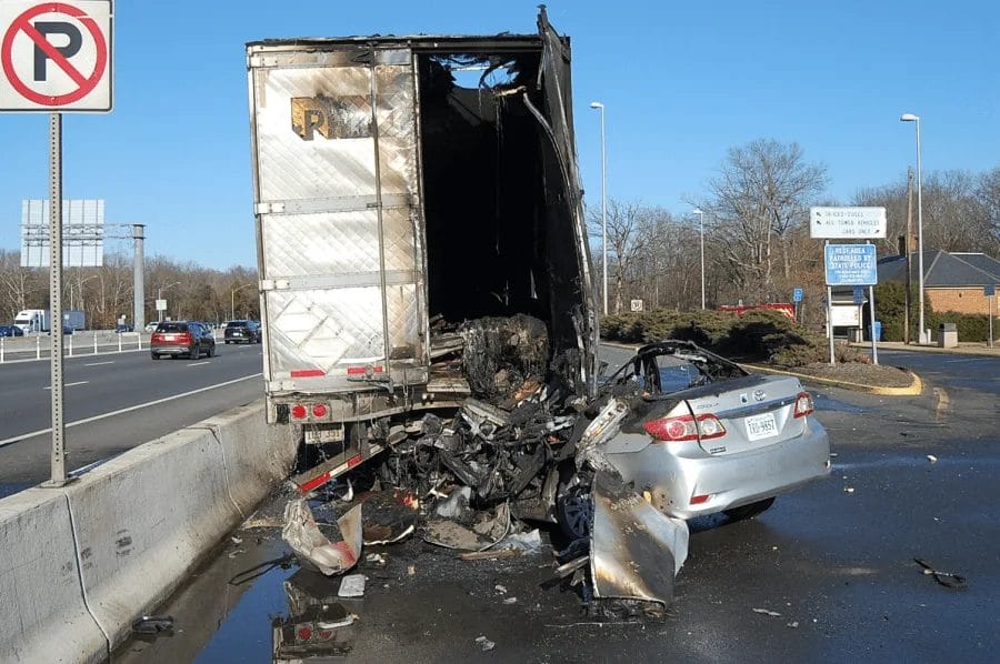 Driver Killed in Fiery Crash with Tractor-Trailer at I-66 Manassas Rest Stop