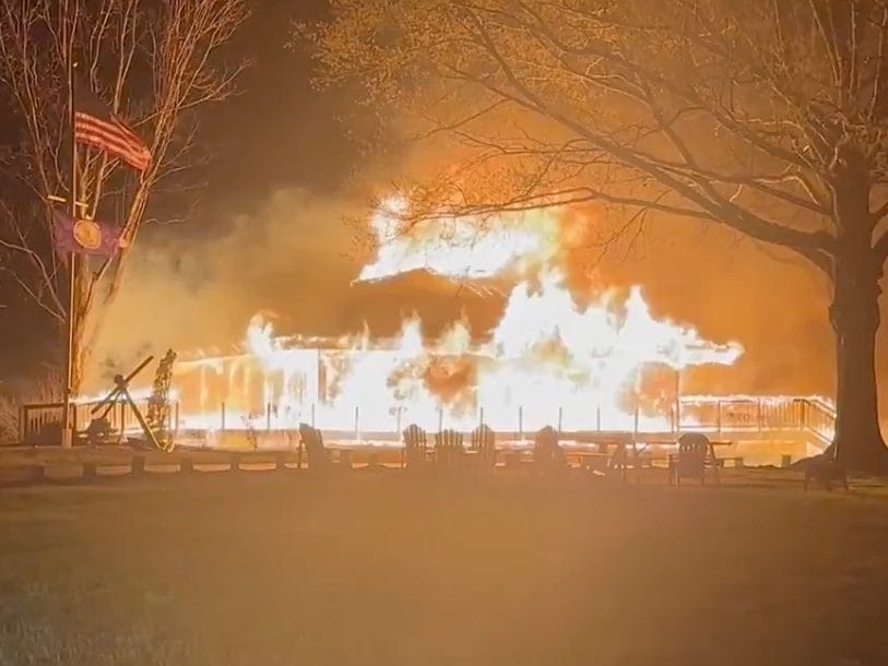 Yacht Club Boathouse Engulfed In Flames Early Monday In Lorton